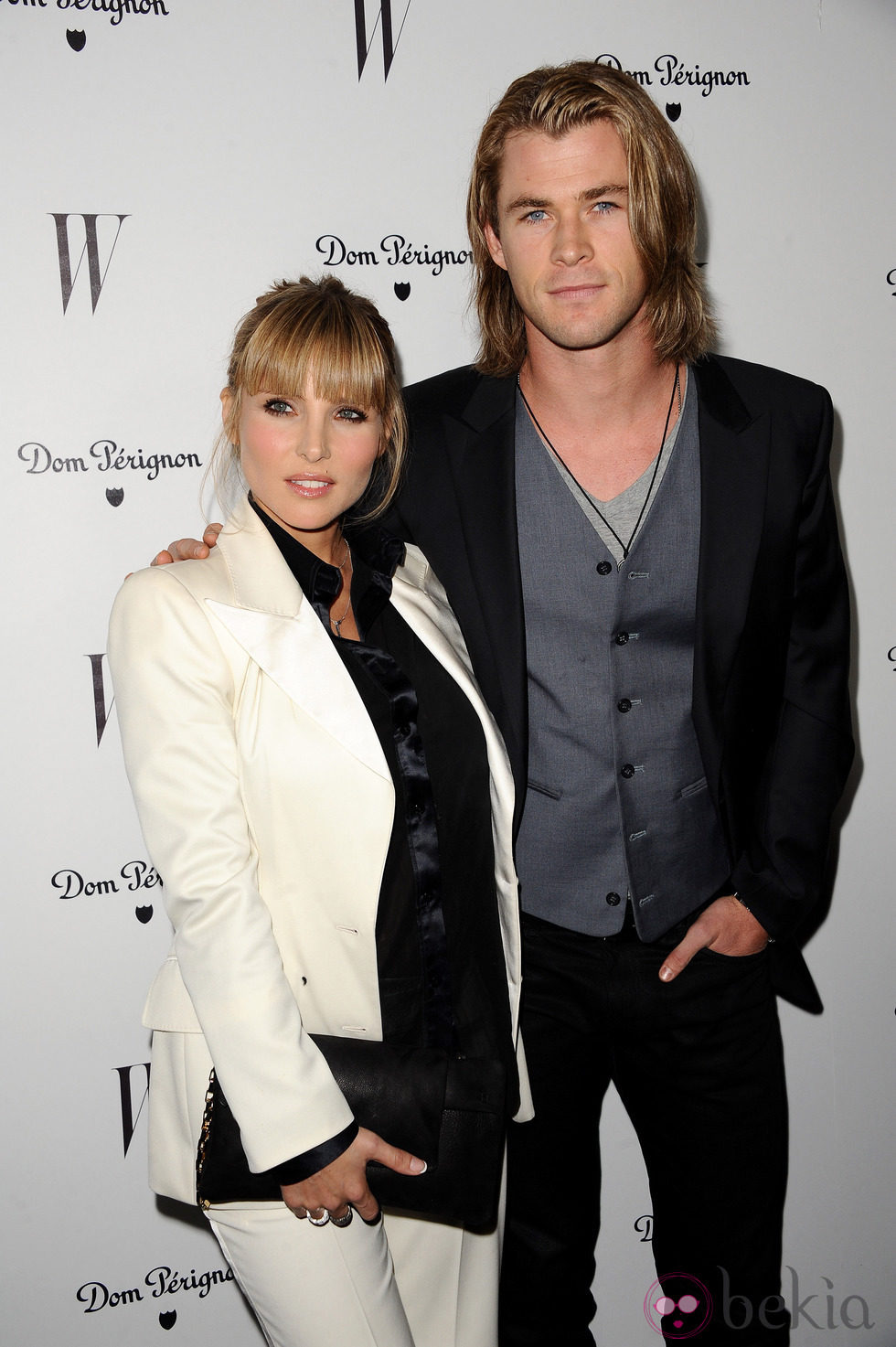 Elsa Pataky y Chris Hemsworth en la fiesta W Magazine