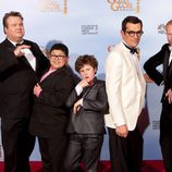 Reparto masculino de la serie 'Modern Family' en los Globos de Oro 2012