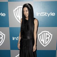 Vera Wang en la fiesta organizada por Warner Bros tras los Globos de Oro 2012