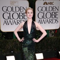 Evan Rachel Wood en la alfombra roja de los Globos de Oro 2012