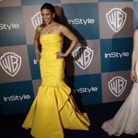 Paula Patton y Jessica Chastain en la fiesta organizada por Warner Bros tras los Globos de Oro 2012