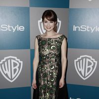 Ellie Kemper en la fiesta organizada por Warner Bros tras los Globos de Oro 2012