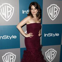 Tina Fey en la fiesta organizada por Warner Bros tras los Globos de Oro 2012