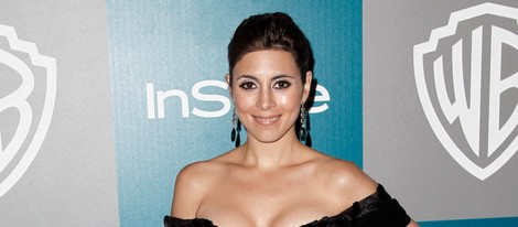 Jamie-Lynn Sigler en la fiesta organizada por Warner Bros tras los Globos de Oro 2012