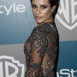 Lea Michele en la fiesta organizada por Warner Bros tras los Globos de Oro 2012