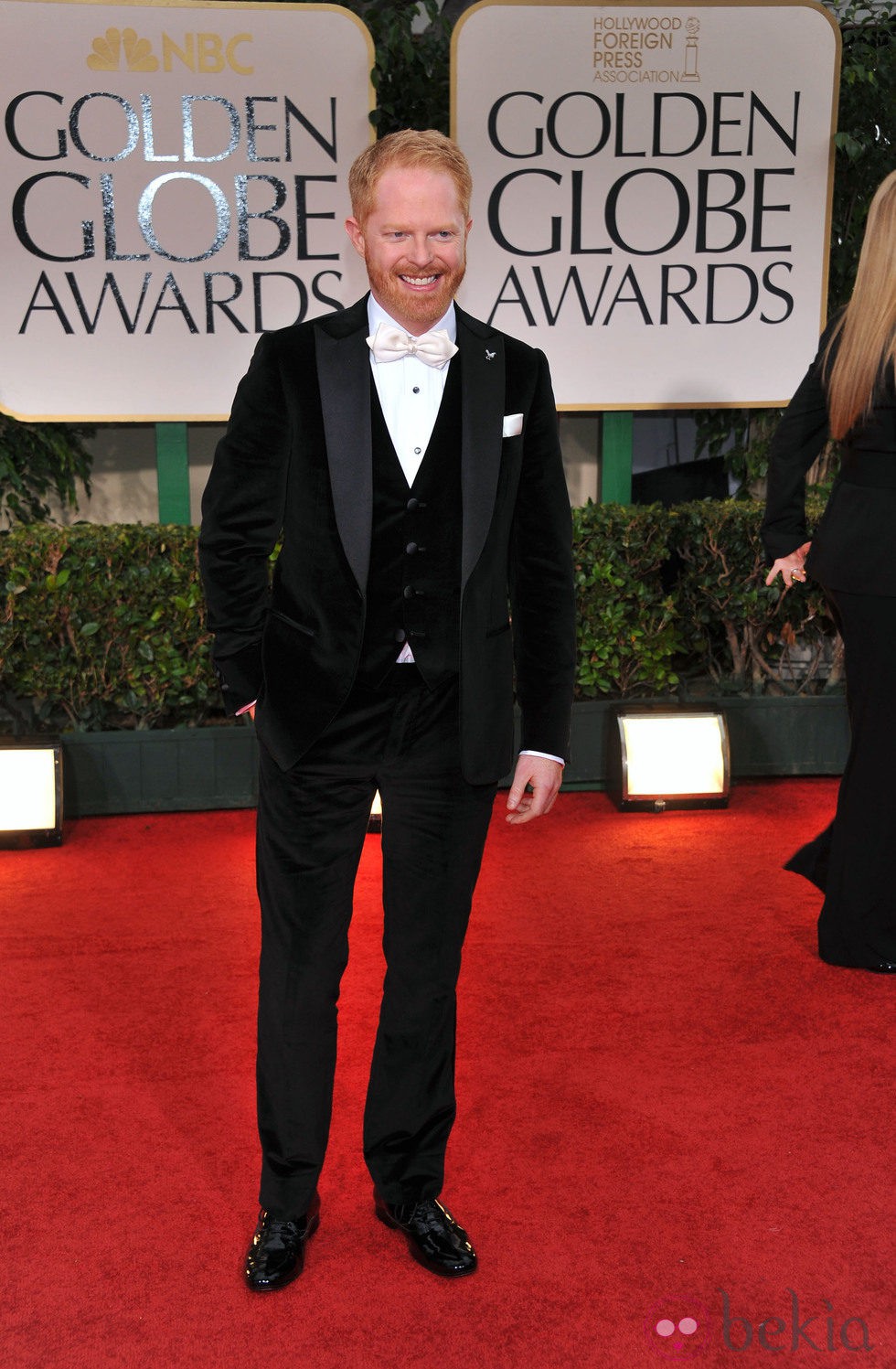 Jesse Tyler Ferguson en la alfombra roja de los Globos de Oro 2012