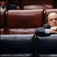 Manuel Fraga en el Congreso de los Diputados en 1988