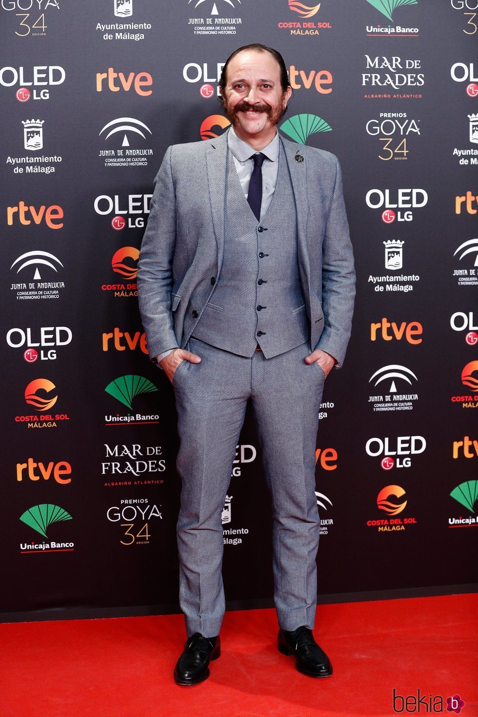 Luis Callejo en la fiesta de los nominados a los Premios Goya 2020