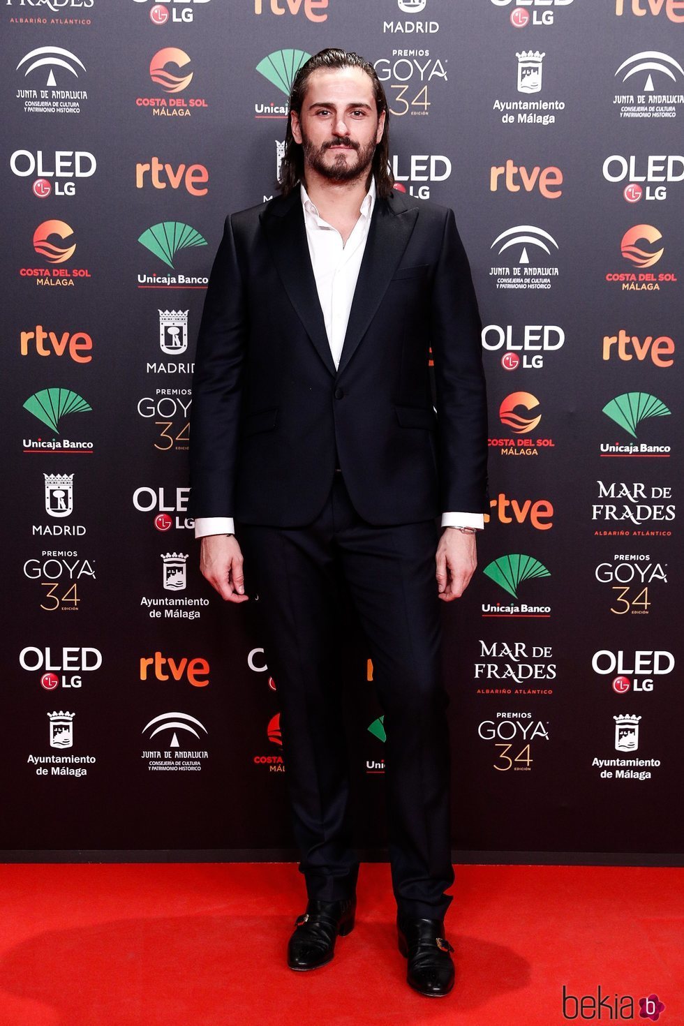 Asier Etxeandía en la fiesta de los nominados a los Premios Goya 2020