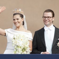 Los Príncipes Victoria y Daniel de Suecia el día de su boda