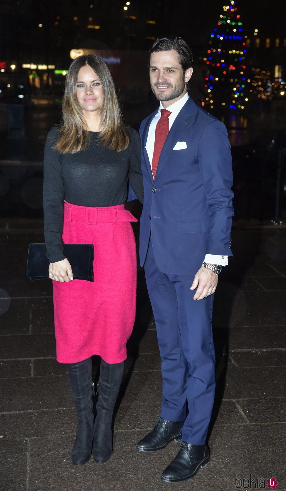 Carlos Felipe de Suecia y Sofia Hellqvist en el concierto benéfico Navidad en Vasastan 2019