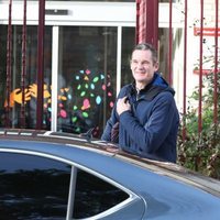 Iñaki Urdangarin llegando al Hogar Don Orione antes de su primer permiso carcelario