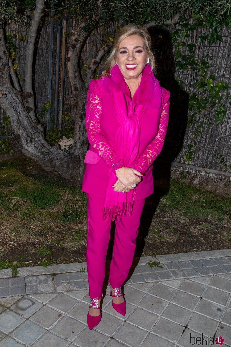 Carmen Borrego llegando a la cena de Nochebuena en casa de Terelu Campos