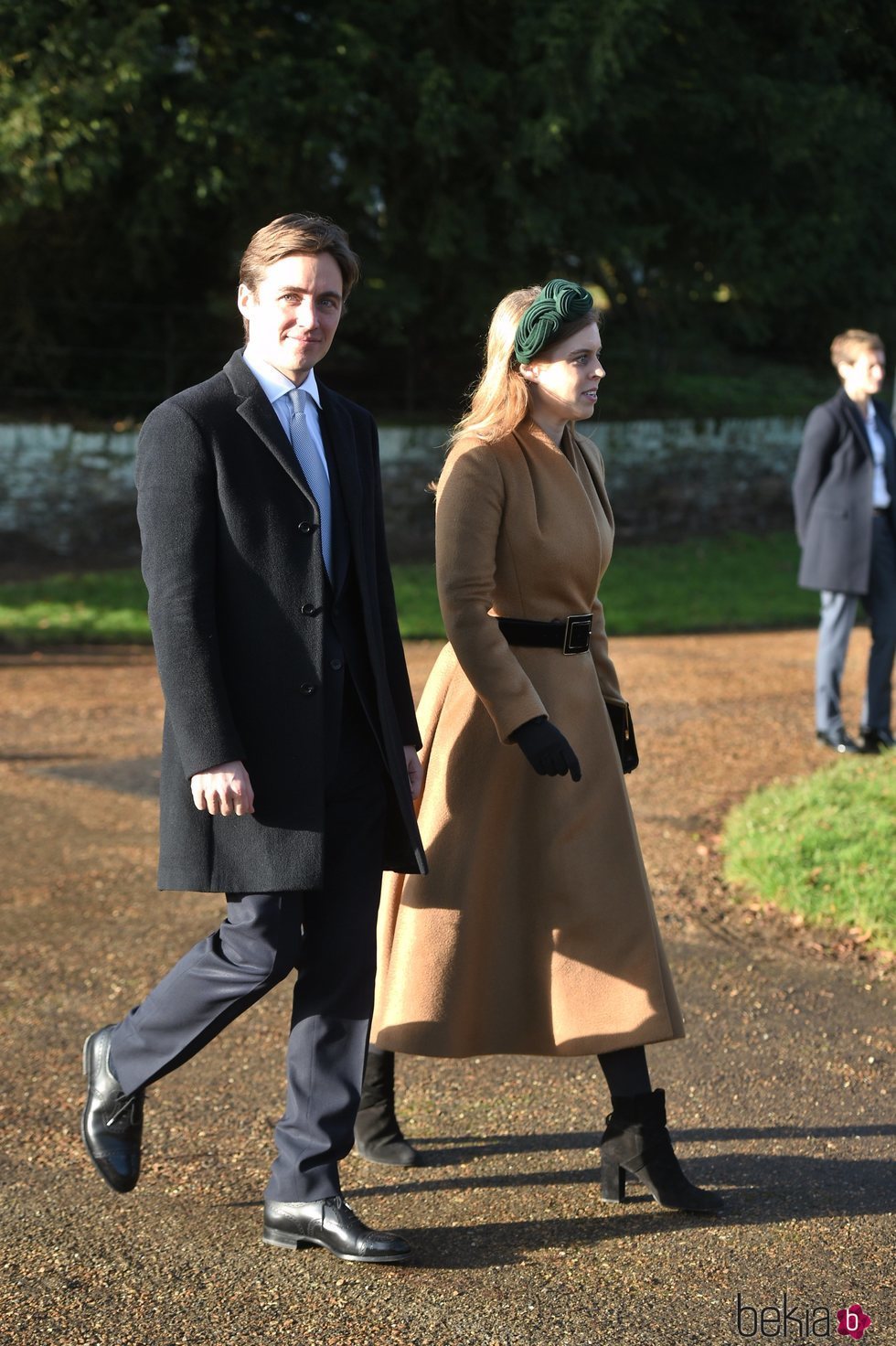 La Princesa Beatriz de York y Edoardo Mapelli en la Misa de Navidad 2019