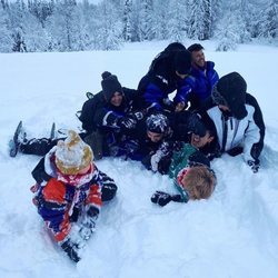 Los hermanos Casas en la nieve