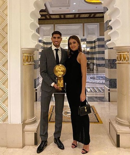 Hiba Abouk, orgullosa de Achraf Hakimi tras ser galardonado