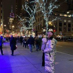 Laura Escanes con su hija Roma en Nueva York