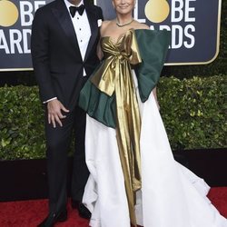 Jennifer Lopez y Alex Rodriguez en la alfombra roja de los Globos de Oro 2020