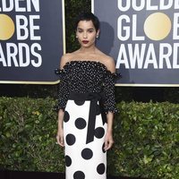 Zoe Kravitz en la alfombra roja de los Globos de Oro 2020