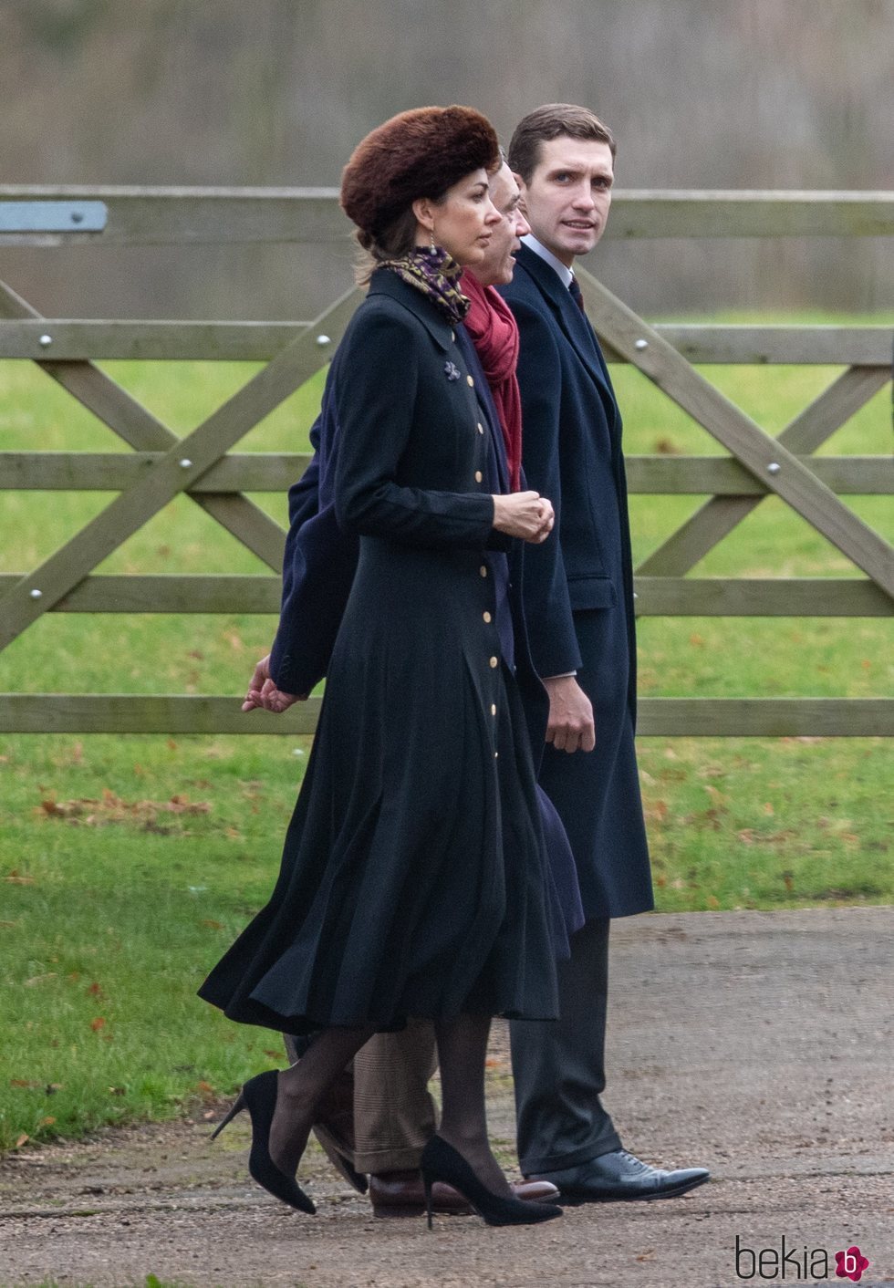 Rose Hanbury en un servicio religioso en Sandringham tras el 38 cumpleaños de Kate Middleton