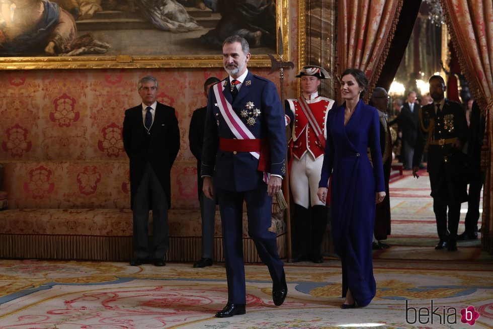 Los Reyes Felipe y Letizia en la Pascua Militar 2020