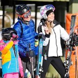 David Bisbal, Rosanna Zanetti y Ella Bisbal en Baqueira