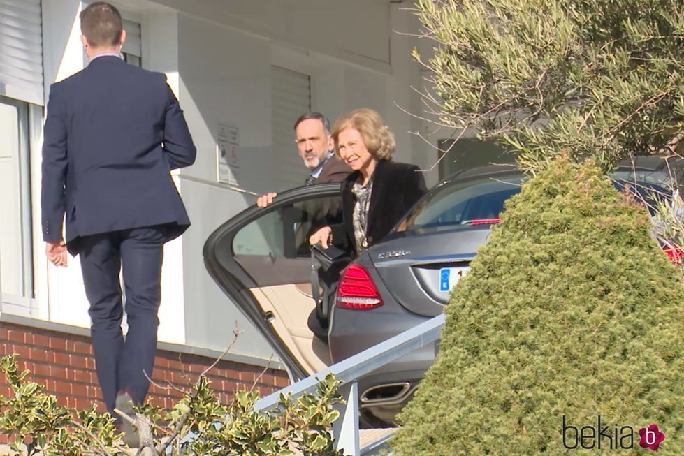 La Reina Sofía visita a la Infanta Pilar en el hospital Ruber de Madrid