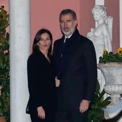 Los Reyes Felipe y Letizia en la capilla ardiente de la Infanta Pilar