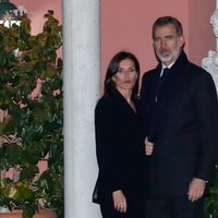 Los Reyes Felipe y Letizia en la capilla ardiente de la Infanta Pilar