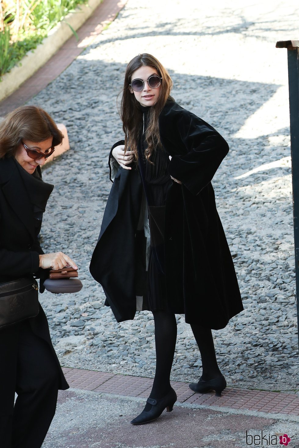 Cósima Ramírez en el funeral de la Infanta Pilar