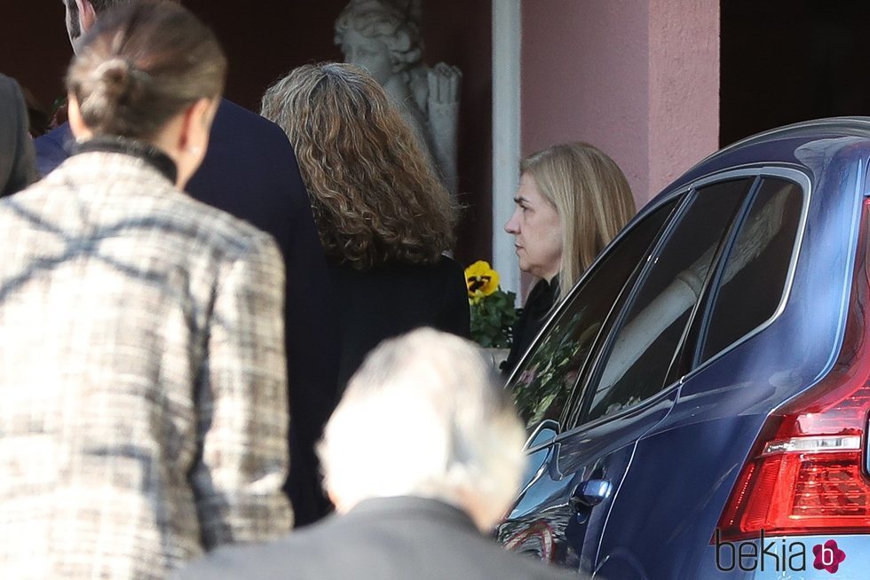 La Infanta Cristina en el funeral de la Infanta Pilar