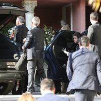 Juan Urdangarin en el funeral de la Infanta Pilar