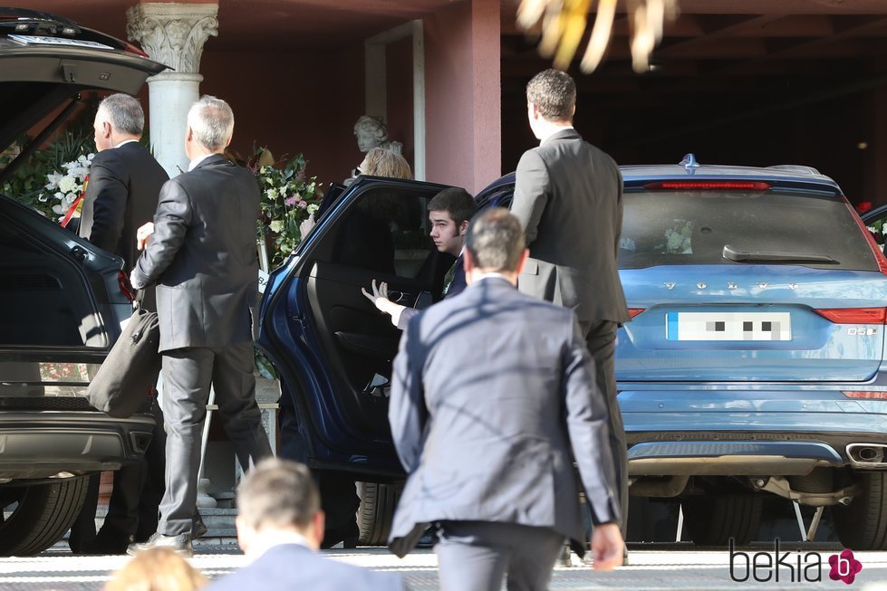 Juan Urdangarin en el funeral de la Infanta Pilar