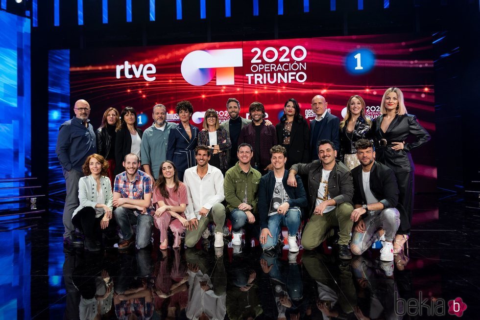 Los profesores de 'OT 2020' en la presentación del programa