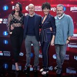 Natalia Jiménez, Javier Llanos, Portu y Nina en la presentación de 'OT 2020'