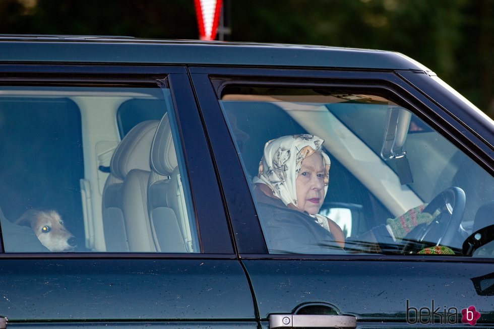 La Reina Isabel acudiendo a una cacería tras la renuncia de los Duques de Sussex