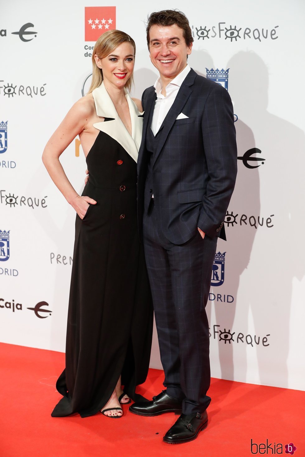 Marta Hazas y Javier Veiga en la alfombra roja de los Premios Forqué 2020