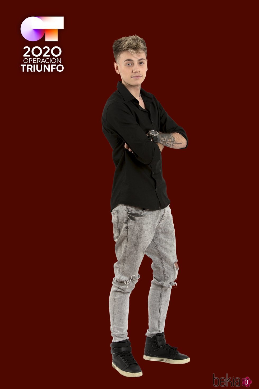 Hugo en la foto oficial de 'OT 2020'