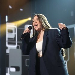 Eva Barreiro durante su actuación en la gala 0 de 'OT 2020'