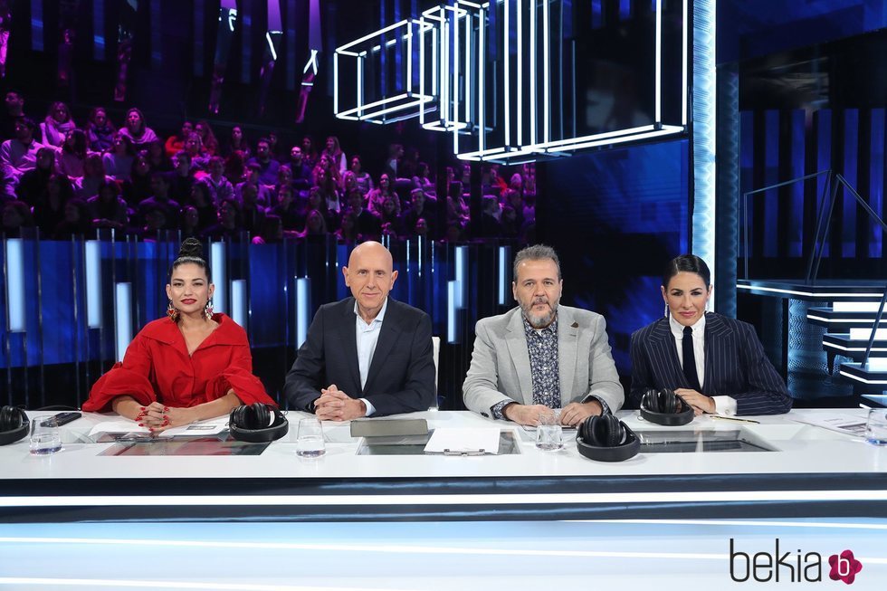 Natalia Jiménez, Javier Llano, Portu y Nina en la gala 0 de 'OT 2020'