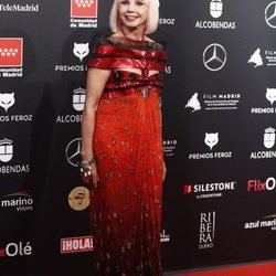 Victoria Abril en la alfombra roja de los Premios Feroz 2020