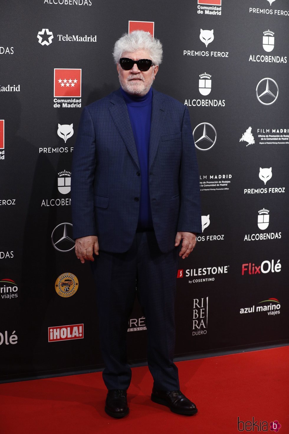 Pedro Almodóvar en la alfombra roja de los Premios Feroz 2020