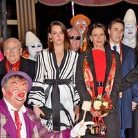 Alberto de Mónaco, Estefanía de Mónaco, Louis Ducruet, Marie Chevallier y Pauline Ducruet en el Festival de Circo de Monte-Carlo 2020