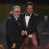 Leonardo DiCaprio y Robert De Niro en los Premios SAG 2020