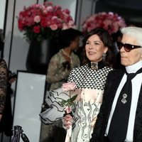 Carolina de Mónaco y Karl Lagerfeld en el Baile de la Rosa 2017