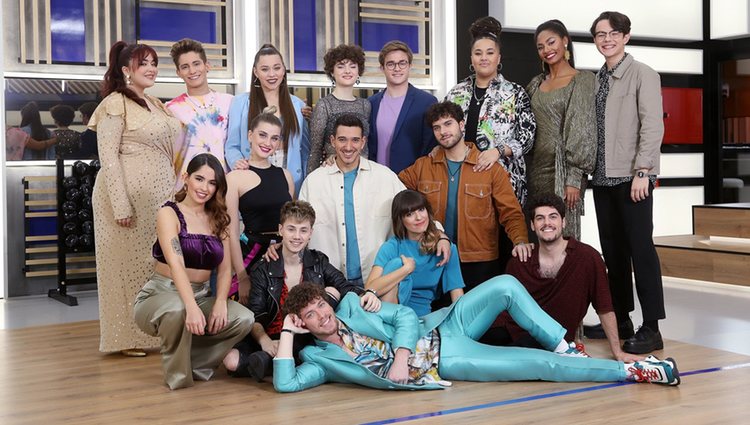 Los concursantes de 'OT 2020' en la foto grupal de la Gala 0