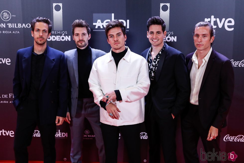 El grupo Dvicio en los Premios Odeón 2020