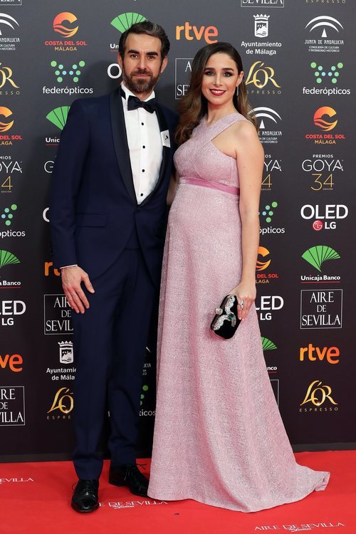 Daniel Muriel y Candela Serrat en la alfombra roja de los Goya 2020