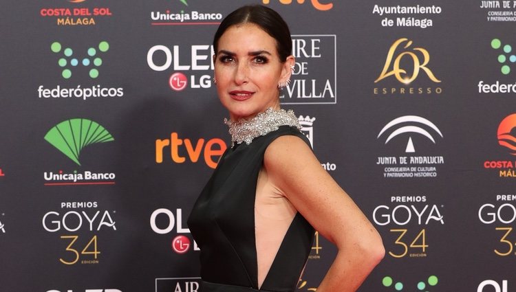 Belén López en la alfombra roja de los Goya 2020