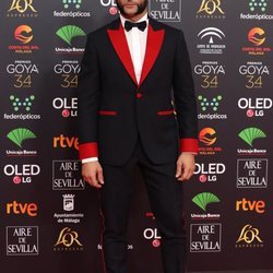 Antonio Velázquez en la alfombra roja de los Goya 2020